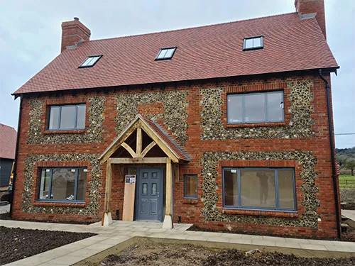 large prominent house on its own